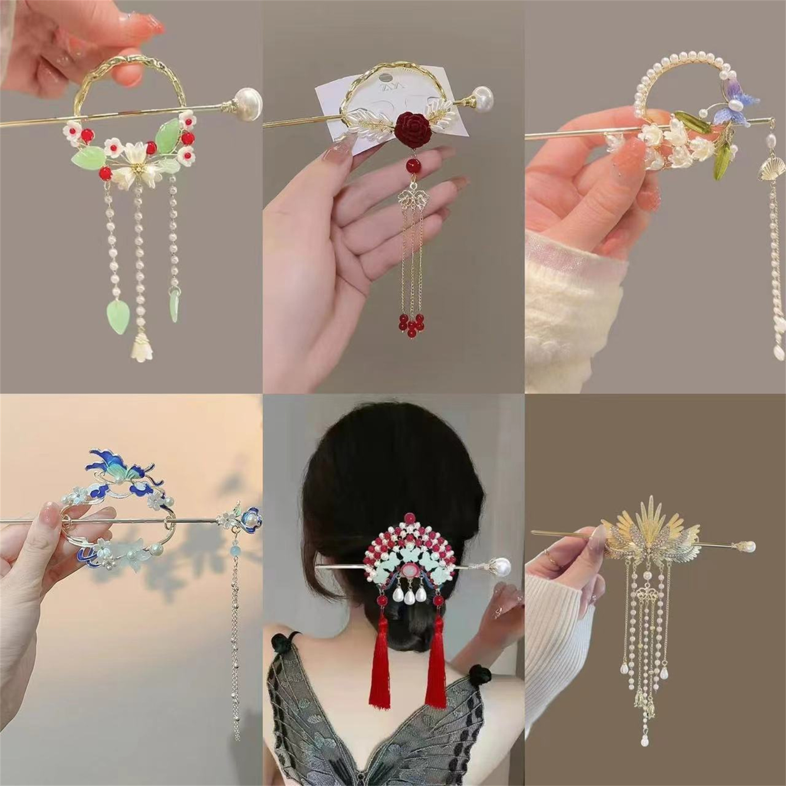 Women Fashion Hair Style - Etnische stijl haarspeld voor vrouwen Prachtige