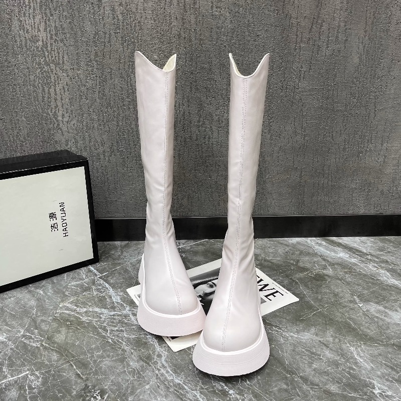 Women Fashion Trend 2025 - Nieuwe eenvoudige effen kleur platform antislip