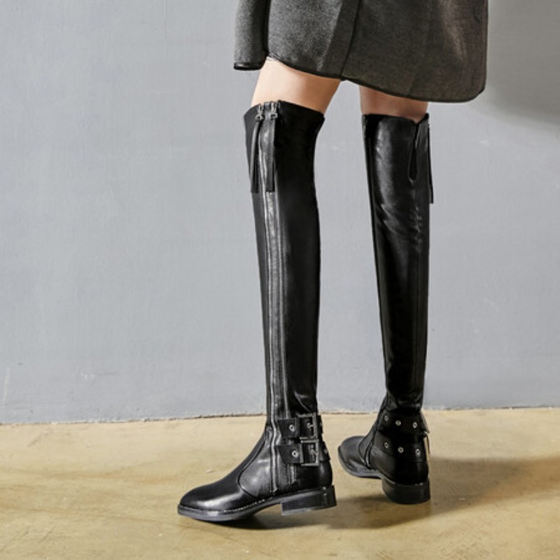 Women Fashion Over 40 - 2026 Nieuwe Winter Punk Chunky Heels