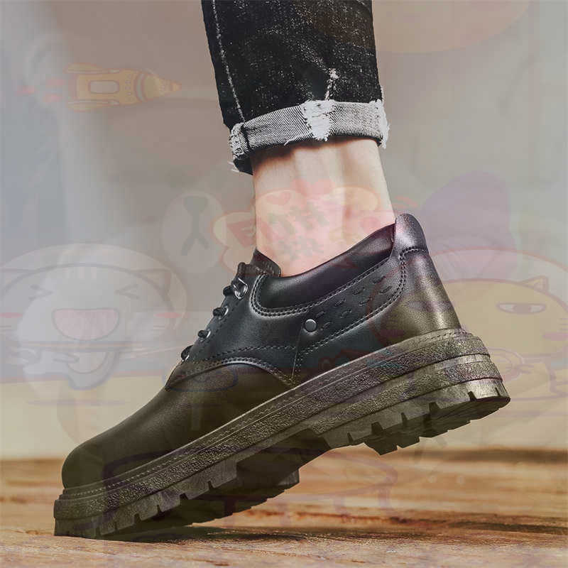 Women Fashion Over 40 - Donker natuurlijk leer Mode-sneakers Tennis Herensneakers