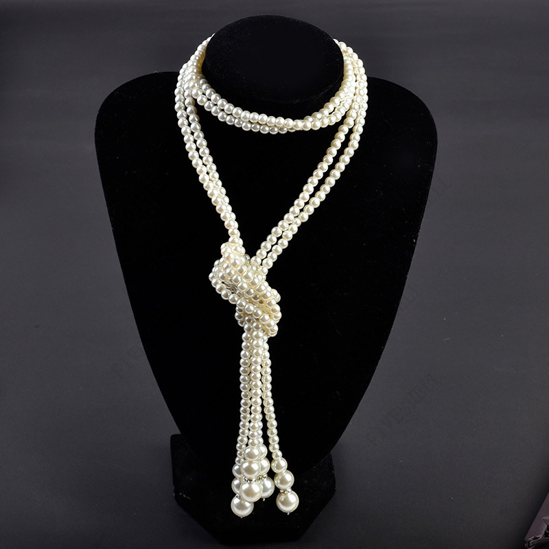 Women'S Fashion Of The 1920S - Jaren '20 Parels Ketting Mode Nep