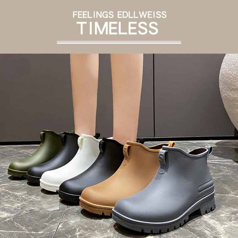 Women'S Fashion Rain Boots - Paar mode regenlaarzen buiten waterdichte slijtvaste