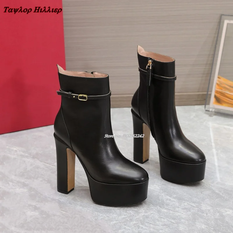 Women'S Fashion Rain Boots - Herfst Waterdicht Platform Nude Laarzen Luxe