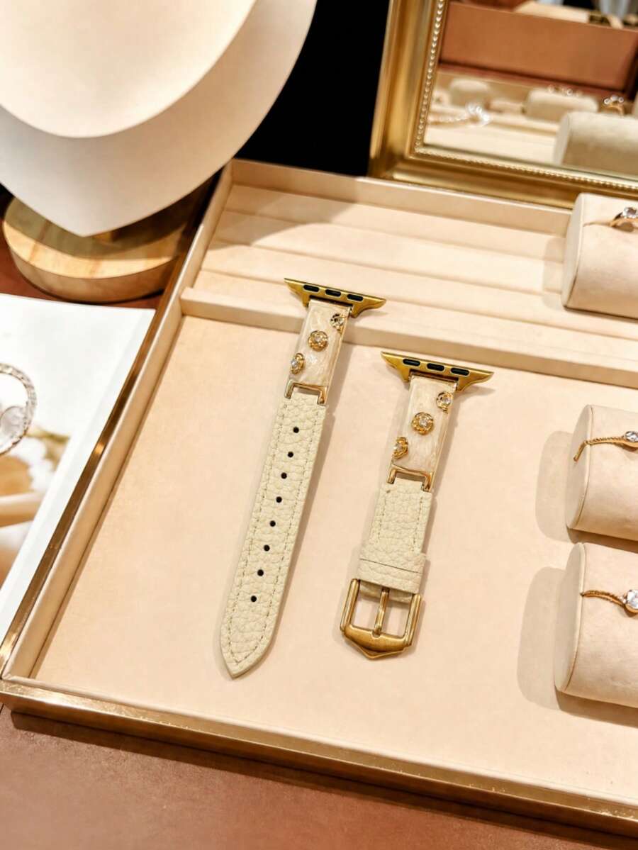 Women Fashion Over 40 - 1 stuk damesband van camelia metaal