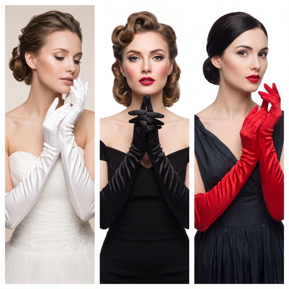 Retro Satijnen Handschoenen vo - Women'S Fashion Of The 1920S recensie en prijs