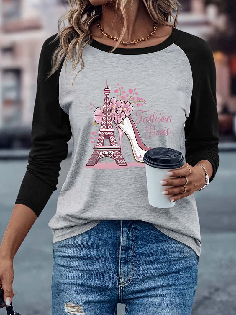 Mode Parijs Bloemenprint T-Shi - Women'S Fashion Paris recensie en prijs