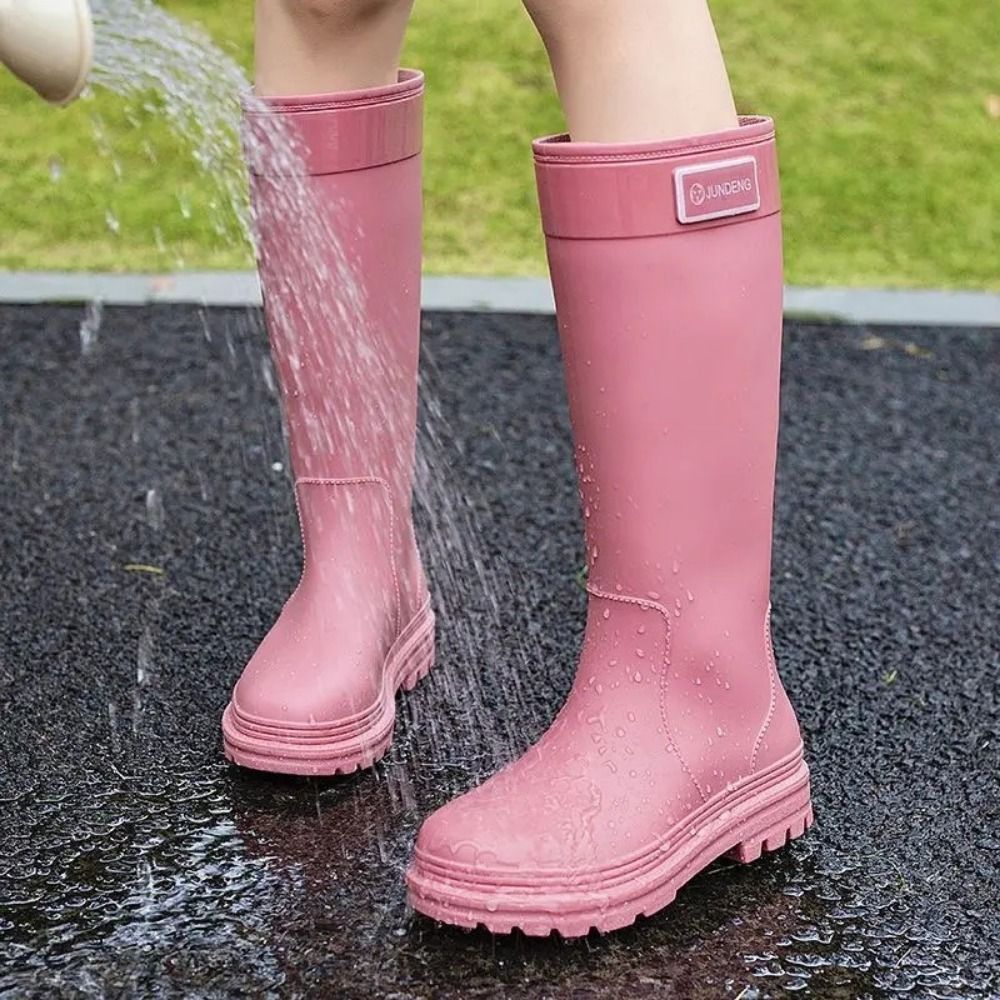 Mode PVC hoge buis regenlaarze - Women'S Fashion Rain Boots recensie en prijs