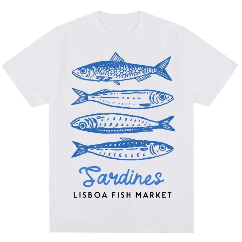 Grappige Vismarkt Print T-shir - Women'S Fashion Market Size recensie en prijs