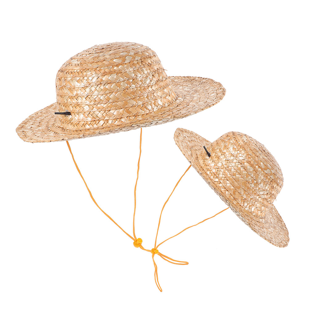 2 stuks kinderstrohoed, natuur - Straw Hat Summer recensie en prijs