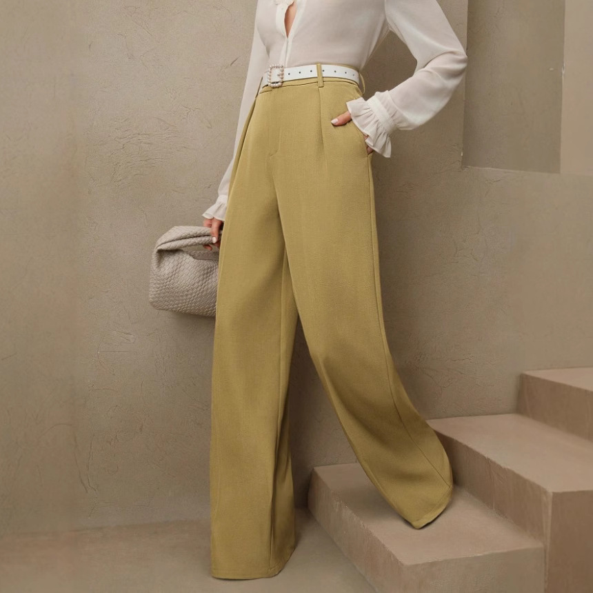 Casual wijde broek met hoge ta - Women'S Fashion Business Casual recensie en prijs