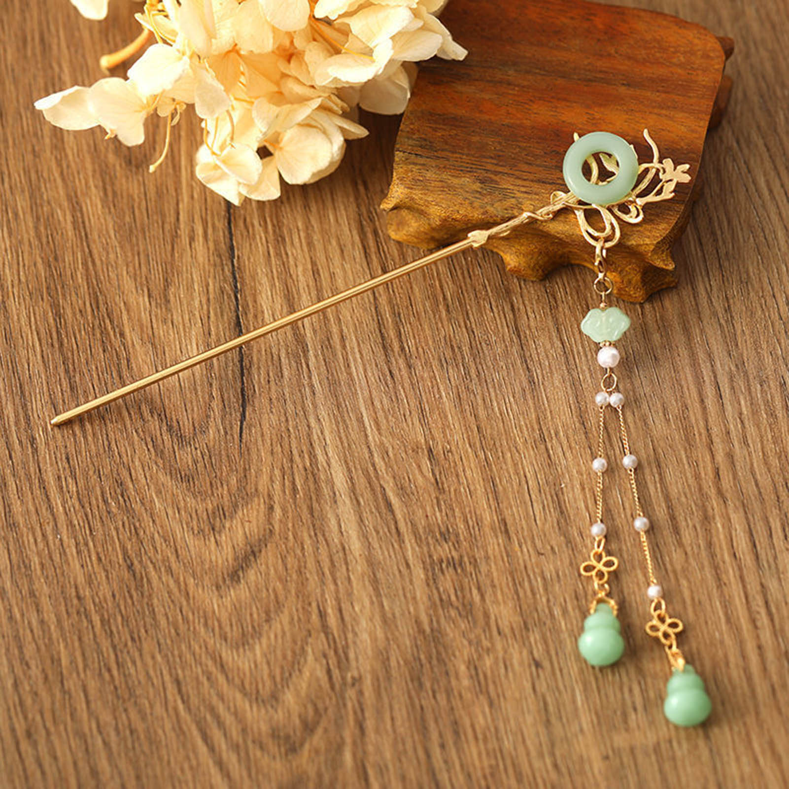 Chinese Stijl Glazen Haarspeld - Women Fashion Hair Style recensie en prijs