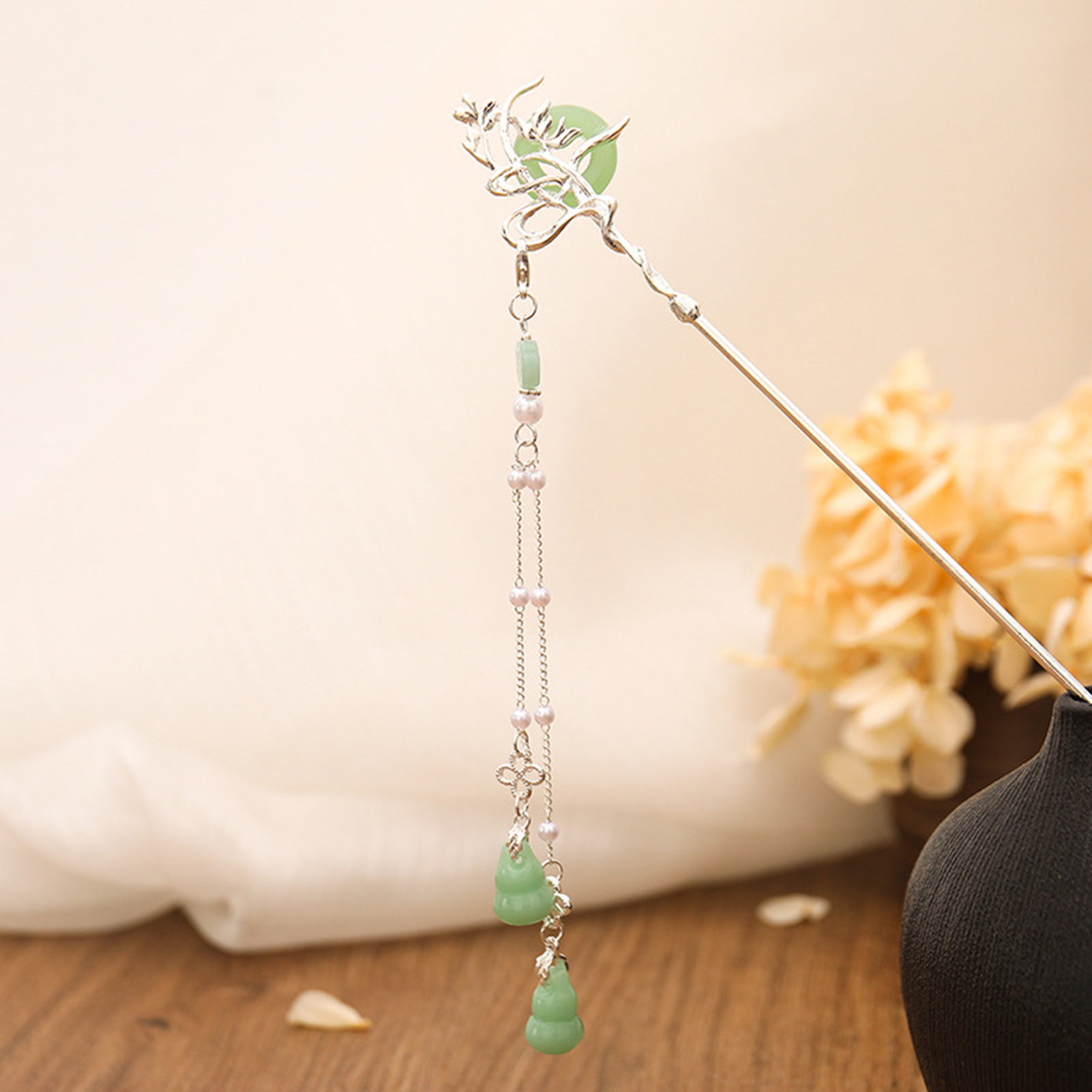 Chinese Stijl Glazen Haarspeld - Women Fashion Hair Style recensie en prijs