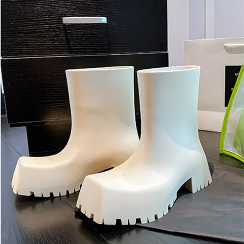 Hoge kwaliteit zacht leer PU e - Women'S Fashion Rain Boots recensie en prijs