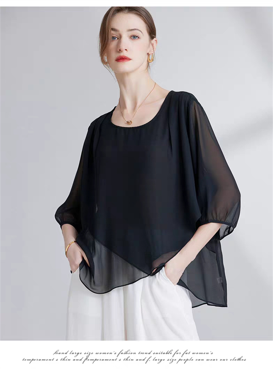 Koreaanse stijl chiffon plus-s - Women Fashion Blouse recensie en prijs