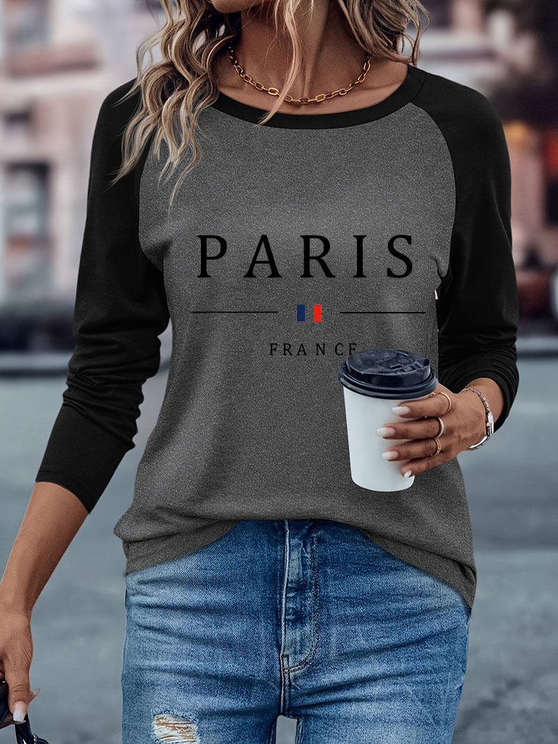 Mode Parijs Letterprint Casual - Women'S Fashion Paris recensie en prijs